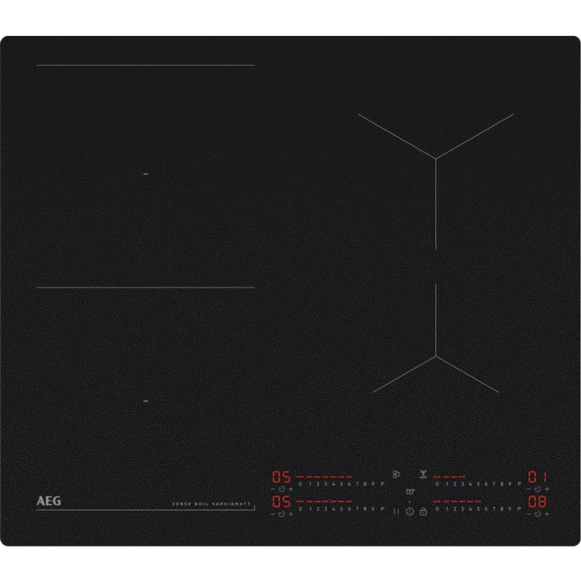 Image of AEG Spanhelluborð 60cm matt gler RL