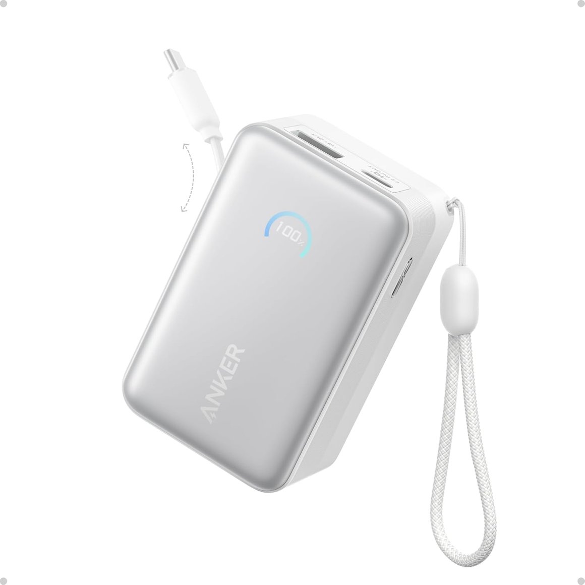 Anker Nano 10K 45W ferðarafhlaða hvít