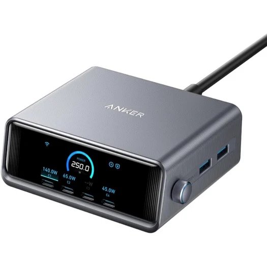 Anker Prime 250W USB hleðslustöð m/skjá