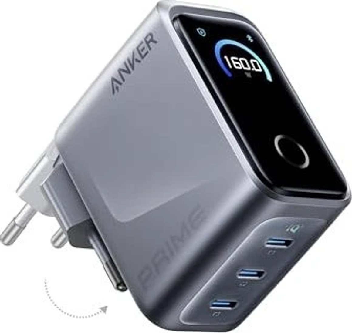 Anker Prime 3 Porta USB hleðslutæki 160W m/skjá