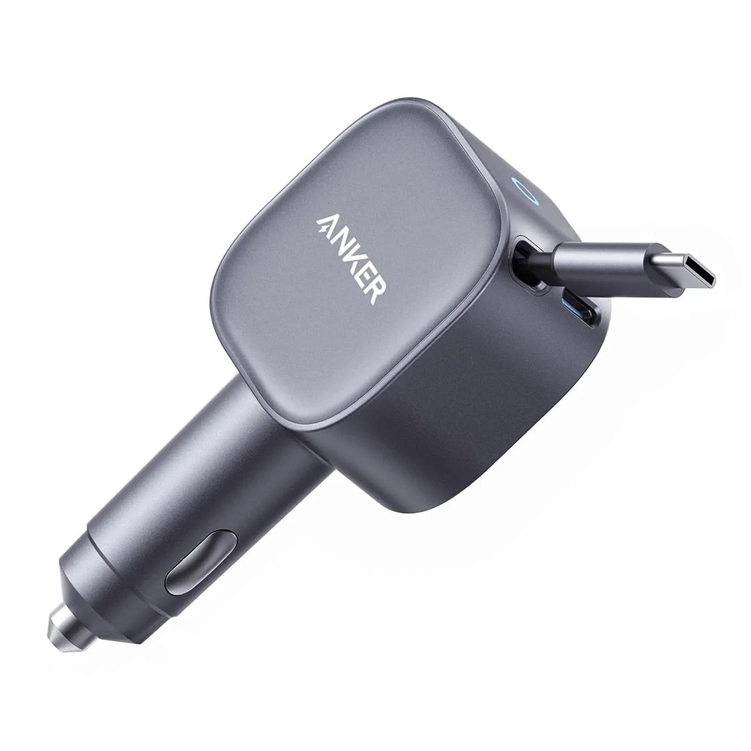 Anker Nano USB-C hleðslutæki í bíl 75W m/USB-C snúru