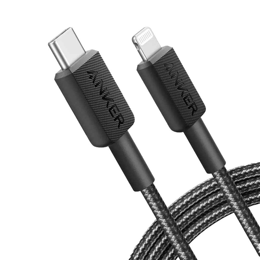 Anker 322 USB-C í Lightning Kapall 1,8M ofinn