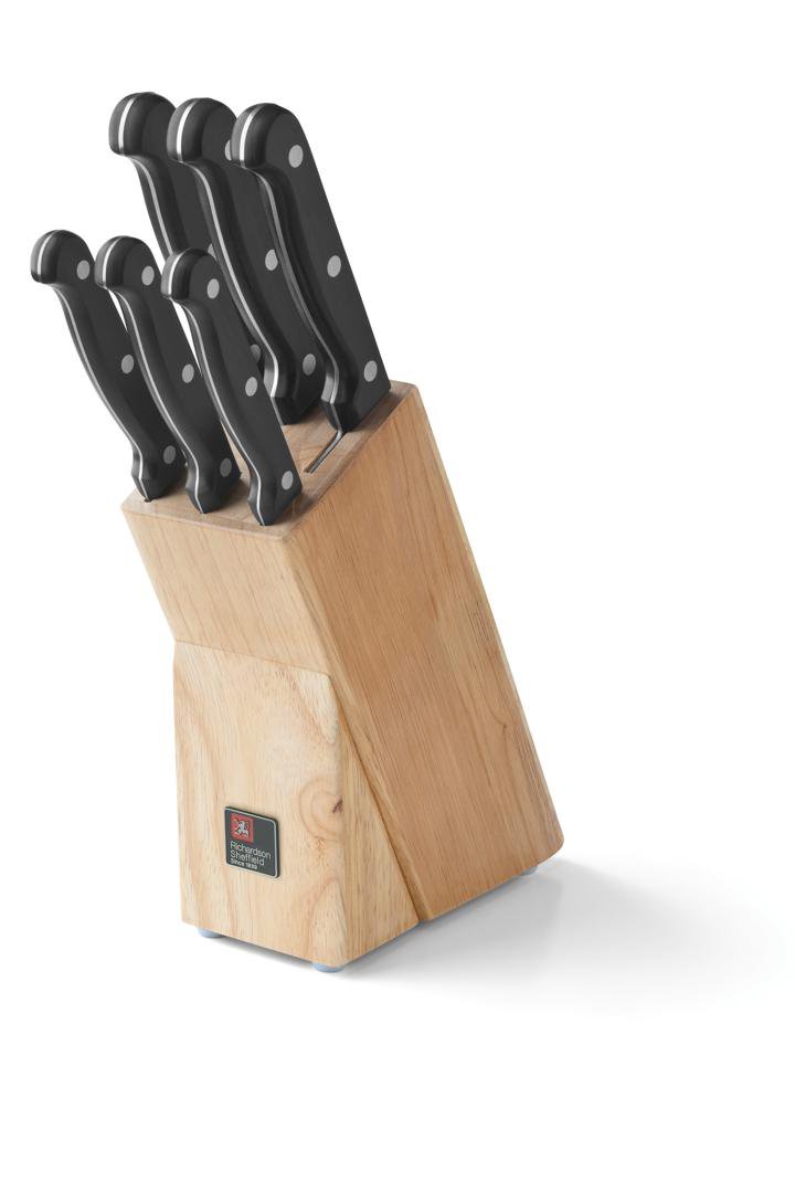 Amefa Hnífastandur með 6 hnífum viður Artisan