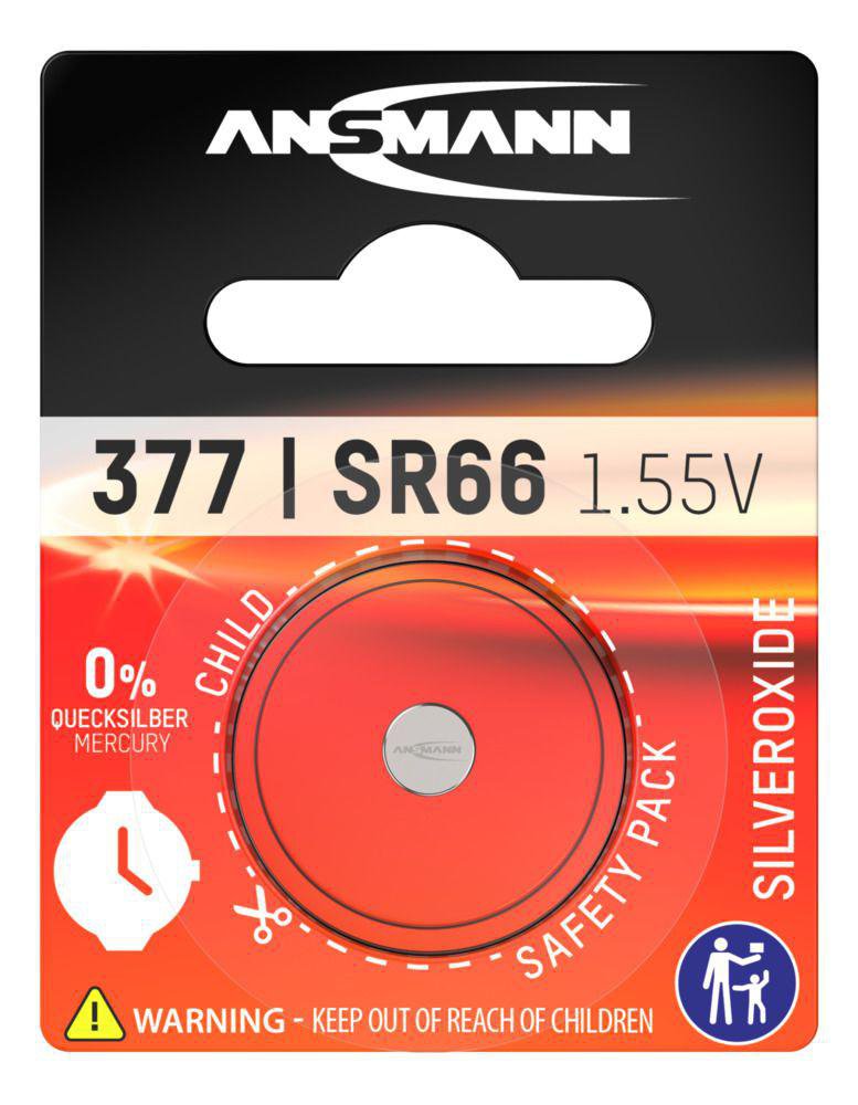 Image of Ansmann SR66 Silveroxide rafhlaða