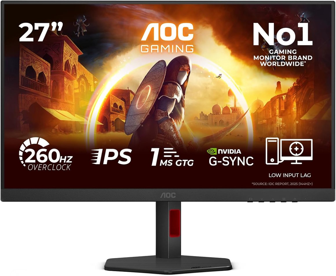 Image of AOC 27" FHD IPS 260Hz hæðarstillanlegur leikjaskjár