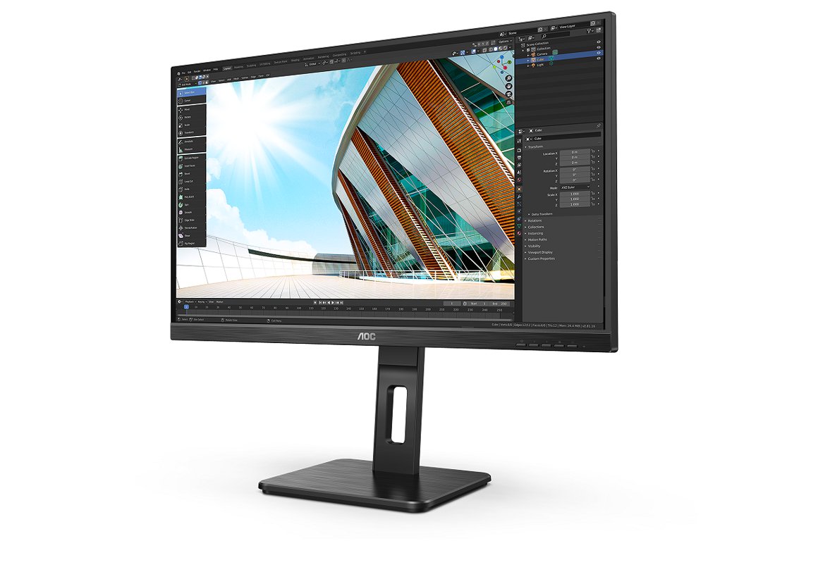 Image of AOC Pro-line 27" IPS QHD hæðarstillanlegur tölvuskjár