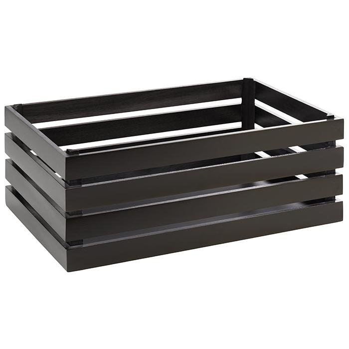 Image of APS Viðarkassi 55,5x35 hæð 20cm Superbox black       