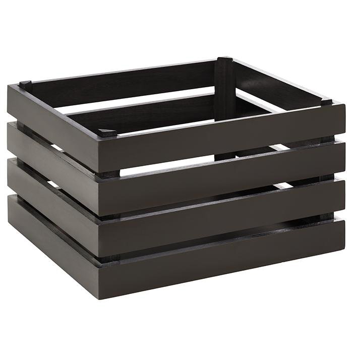 Image of APS Viðarkassi 35x29 hæð 20cm Superbox black     