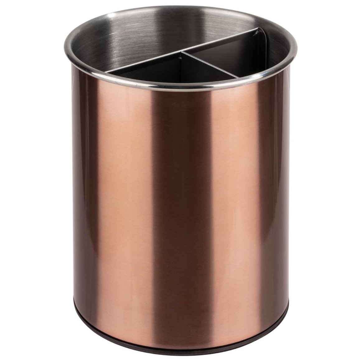Image of APS Hnífaparakarfa stál ö13cm h:16,5cm 3 hólf copper