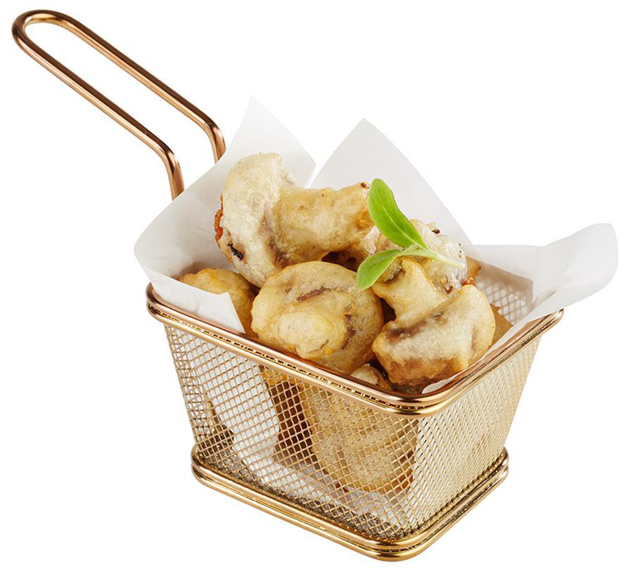 Image of APS Karfa stál gyllt steikingar 10x8,5cm, H:6,5 