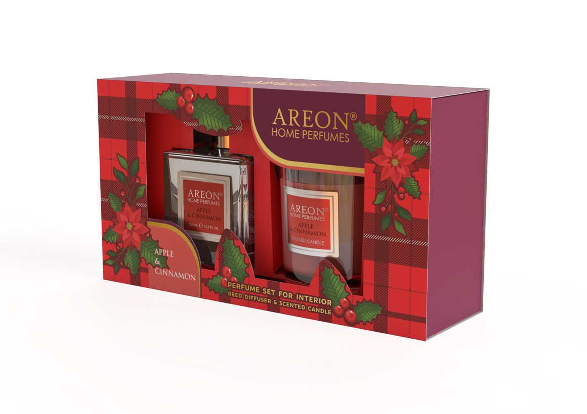 Image of Areon Ilmkerti og ilmstangir 150ml - Apple & Cinnamon