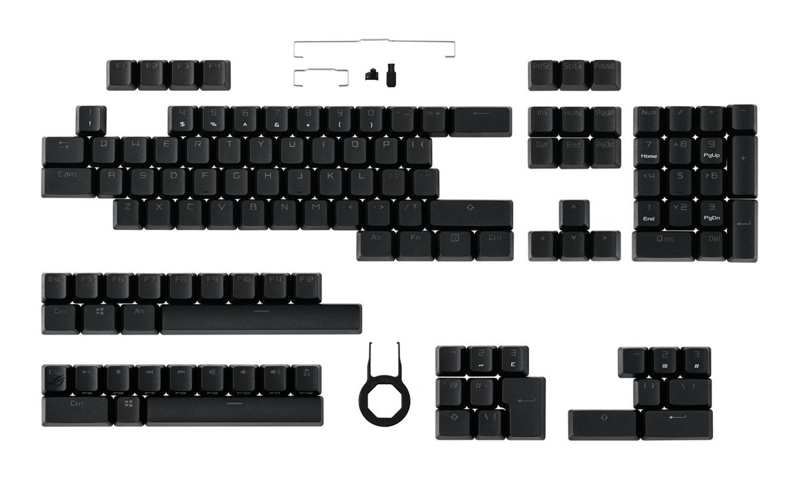 Asus ROG PBT takkasett fyrir lyklaborð svart