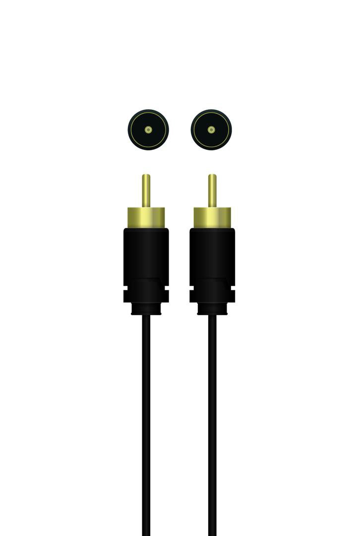 Aurora Digital Coax Kapall 1.5 metrar RCA karl í karl