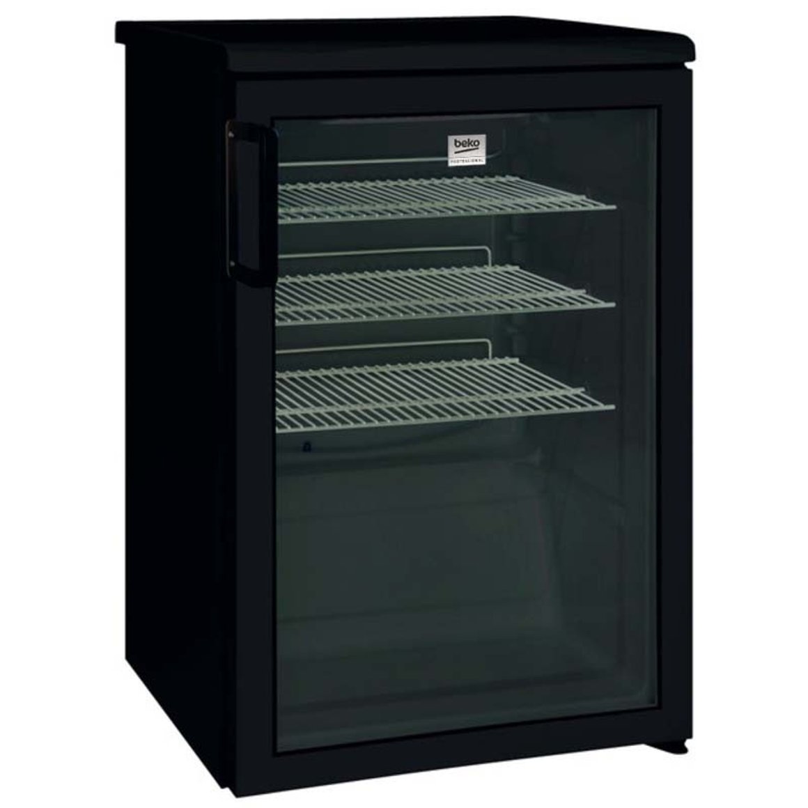 Image of Beko Kæliskápur með glerhurð 85cm svartur