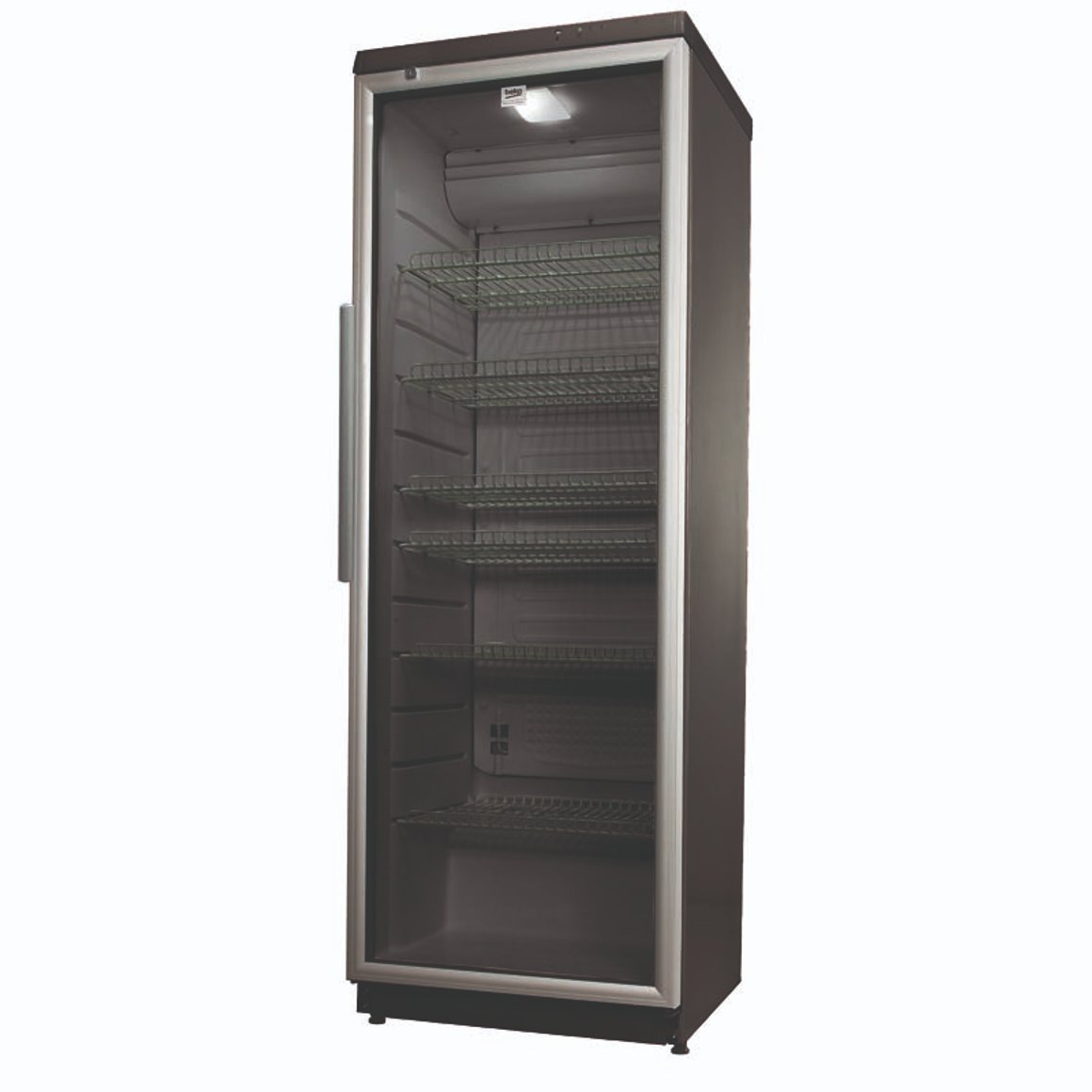 Image of Beko Kæliskápur með glerhurð 173cm stál