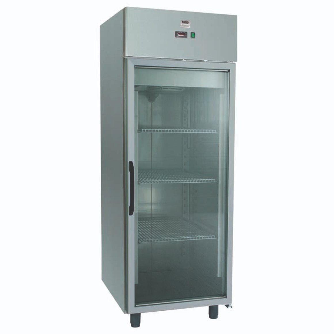 Image of Beko Kæliskápur með glerhurð iðnaðar stál 700 lítra