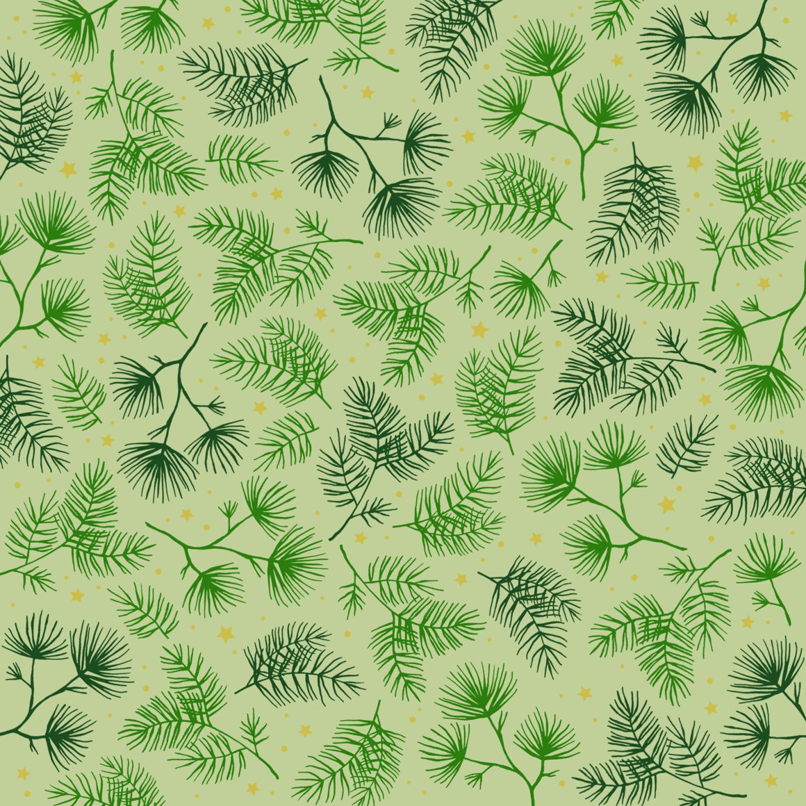 Image of Braun Company Servíettur 3laga 20stk 33x33cm Leaves green