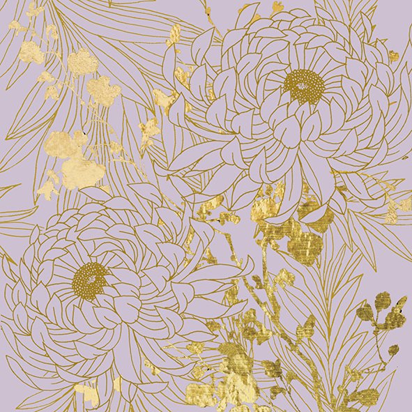 Image of Braun Company Servíettur 3laga 20stk 33x33cm Coco flieder