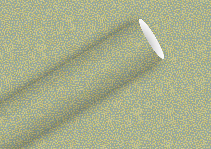 Braun Company Gjafapappír 2m x 70cm Minidots salbei