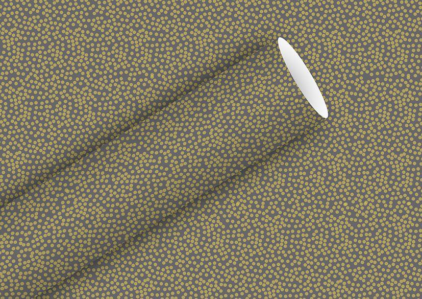 Braun Company Gjafapappír 2m x 70cm Minidots grey-gold