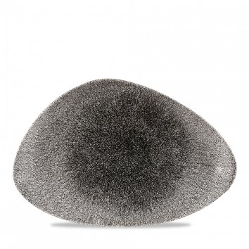 Image of Churchill Diskur triangle 30x20cm Raku quartz black