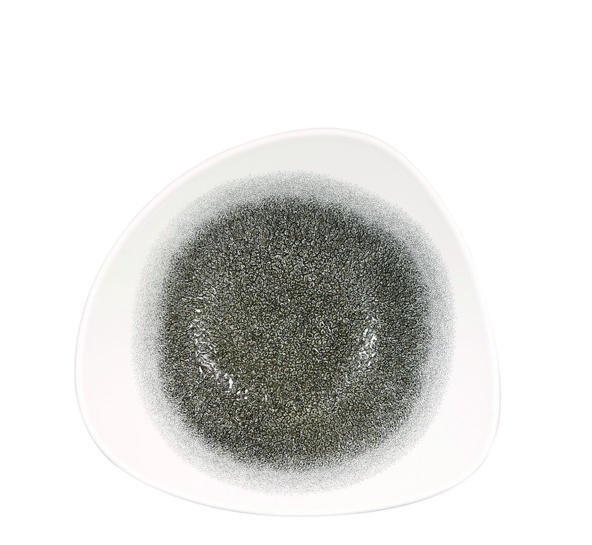 Image of Churchill Skál triangle 23,5cm Raku quartz black