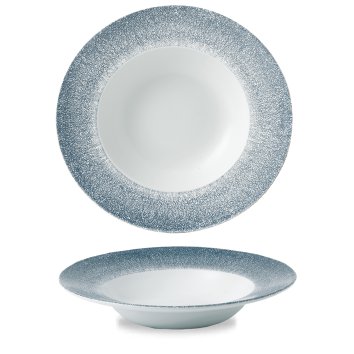 Image of Churchill Diskur djúpur 28cm Raku topaz blue
