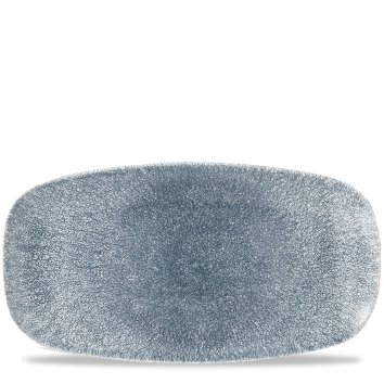 Image of Churchill Diskur oblong 35,5x18,9cm Raku topaz blue