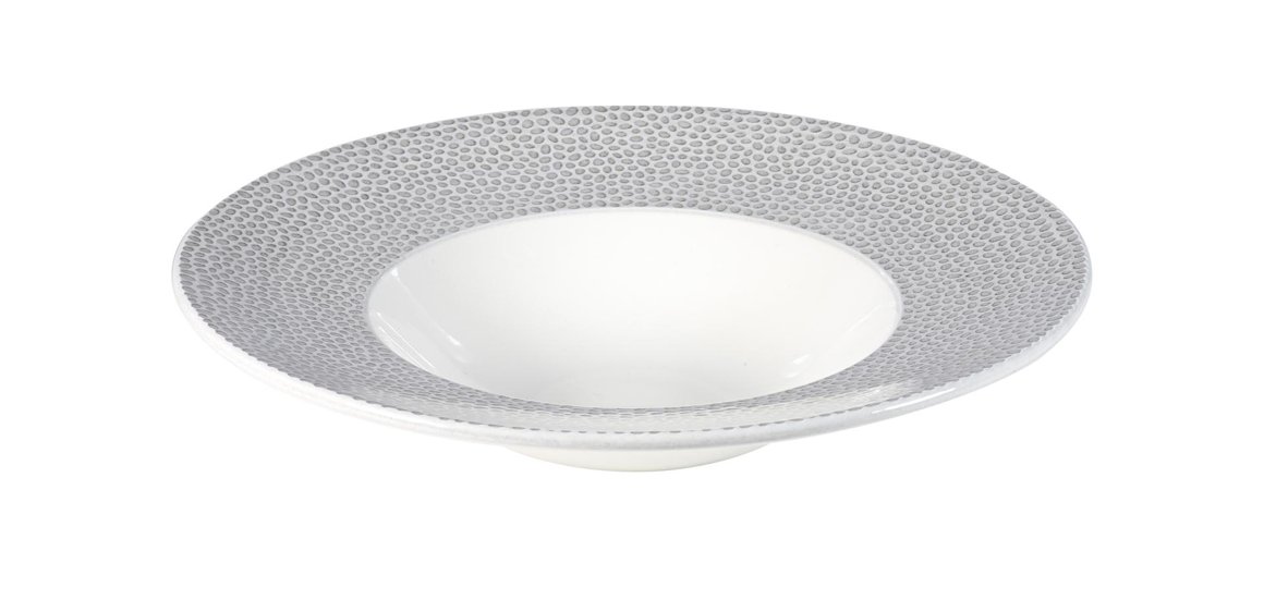 Image of Churchill Diskur djúpur wide rim 28cm Isla shale grey