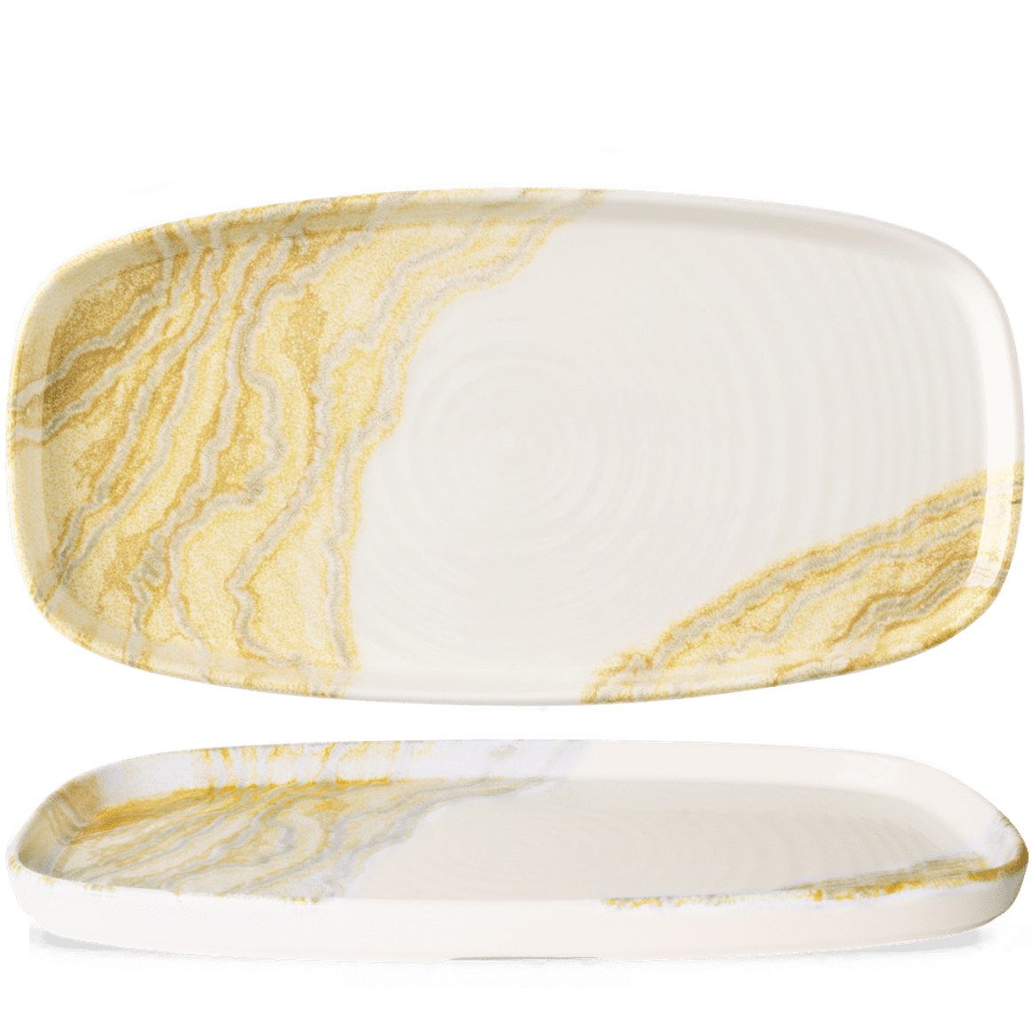 Image of Churchill Diskur oblong 35x18,5cm Tide gold