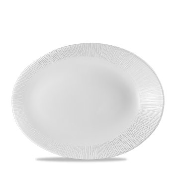 Image of Churchill Diskur 29x22,7cm oval Bamboo white