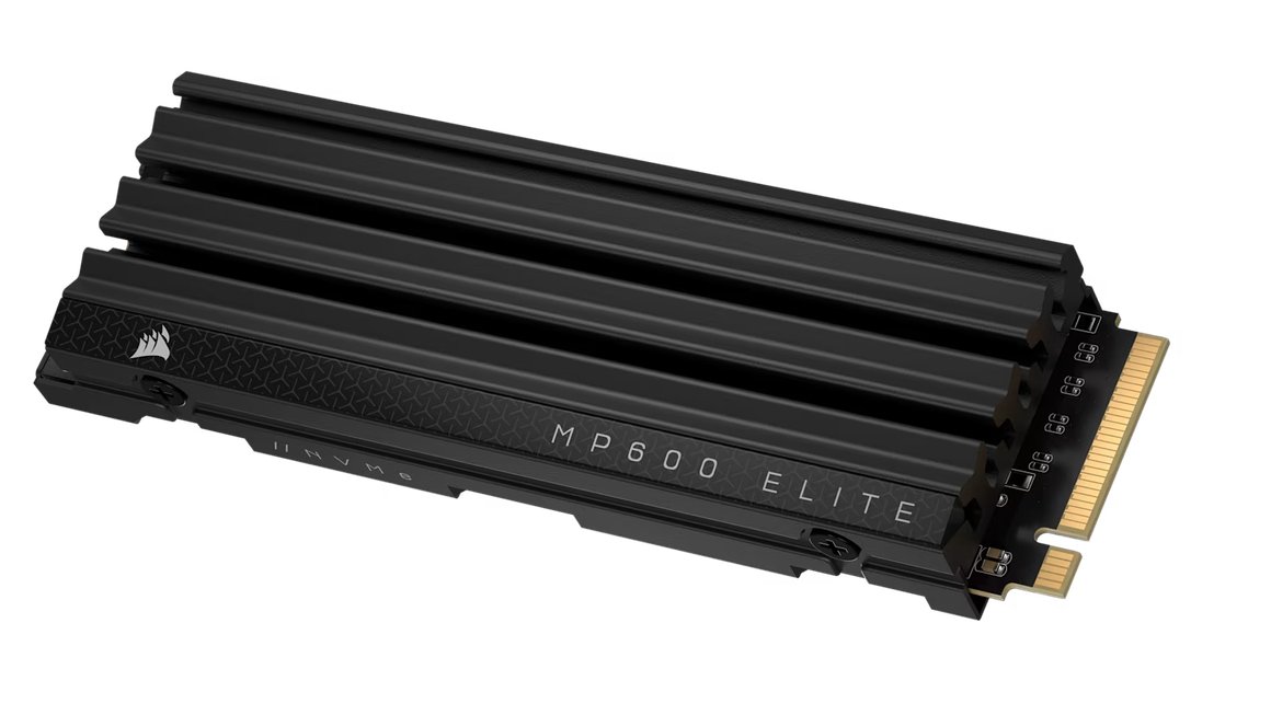 Image of Corsair MP600 ELITE 2TB Gen4 PCIe x4 NVMe M.2 SSD með kæliplötu