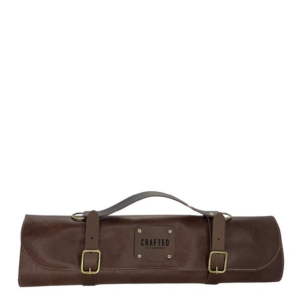 Image of Crafted Hnífataska leður brún 