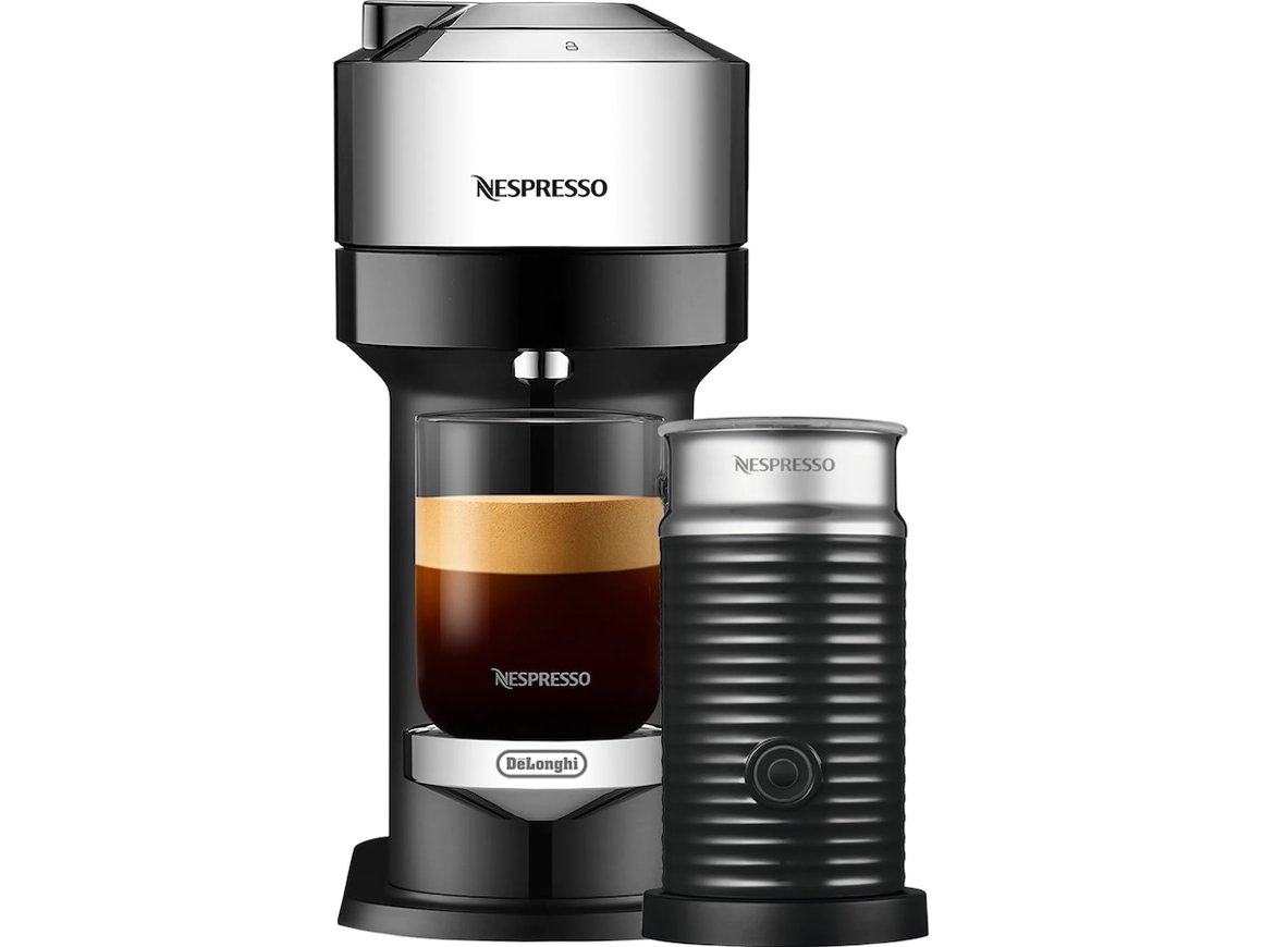 Image of DeLonghi Nespresso Vertuo Next DeLux með mjólkurflóara