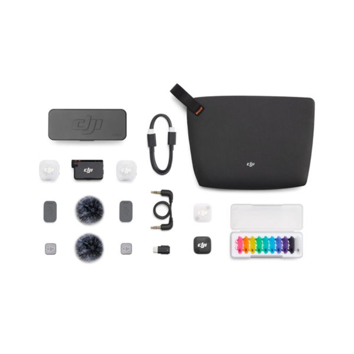 DJI Mic Mini 2 Hljóðnemasett 2 sendar, farsímamóttakari og hleðslubox
