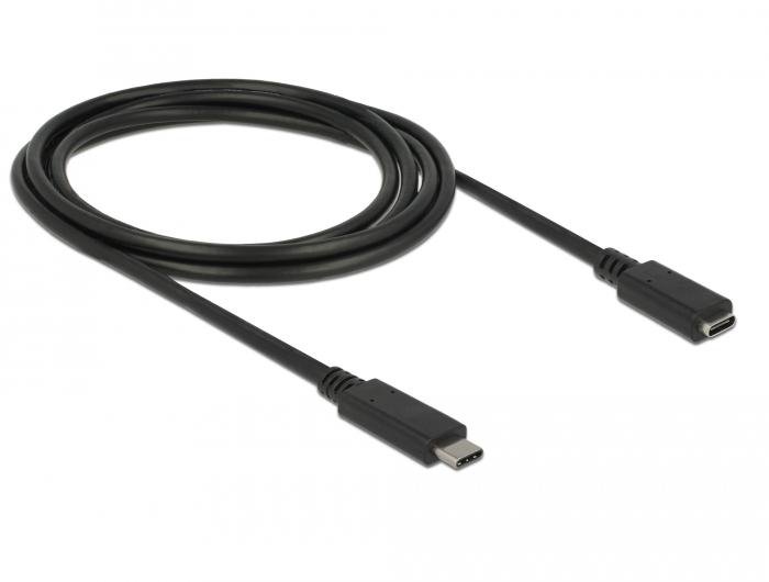 Delock USB-C í USB-C 2m framlenging 10 Gbps