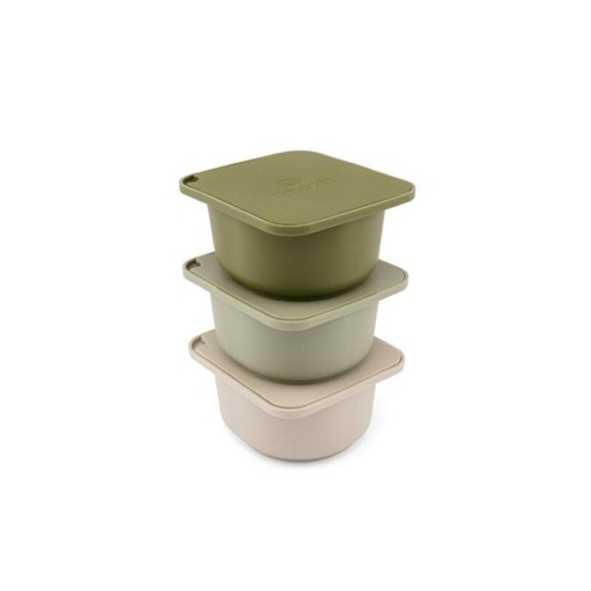 Babadoh Pizzadeigsbox silkon 250 gr 3stk grænt