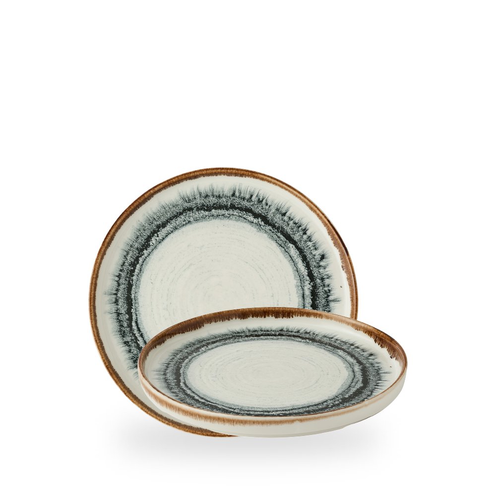 Image of Dudson Diskur chef's walled 21cm Harvest Flare natural