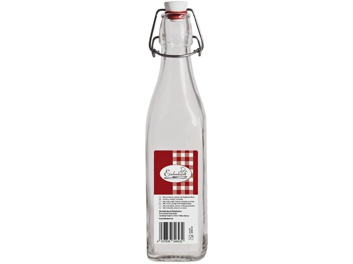 Einkochwelt Flaska 500ml m/smeltum tappa