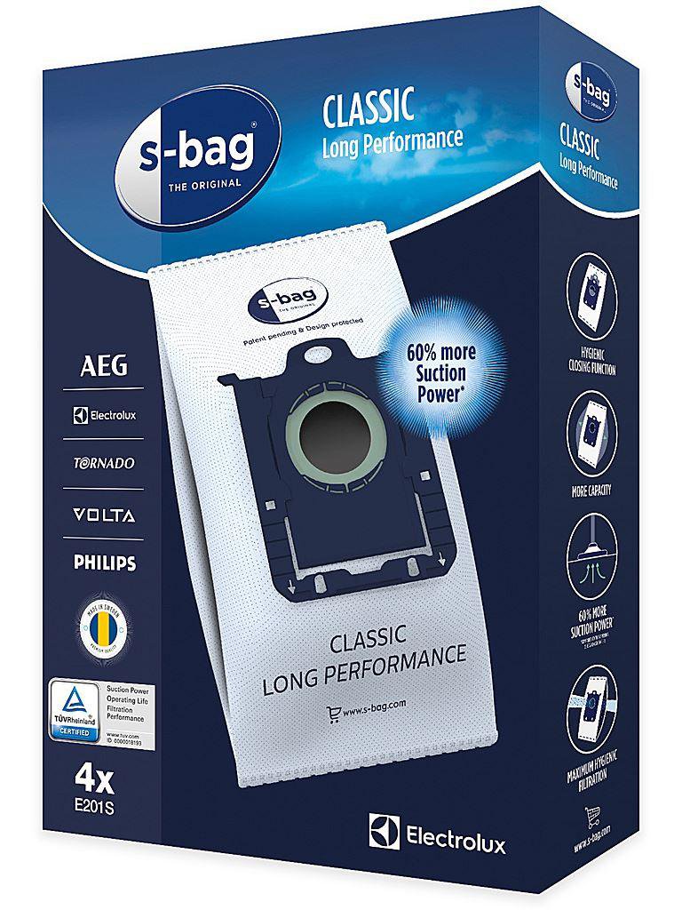 Electrolux Ryksugupokar s-bag Classic 4stk
