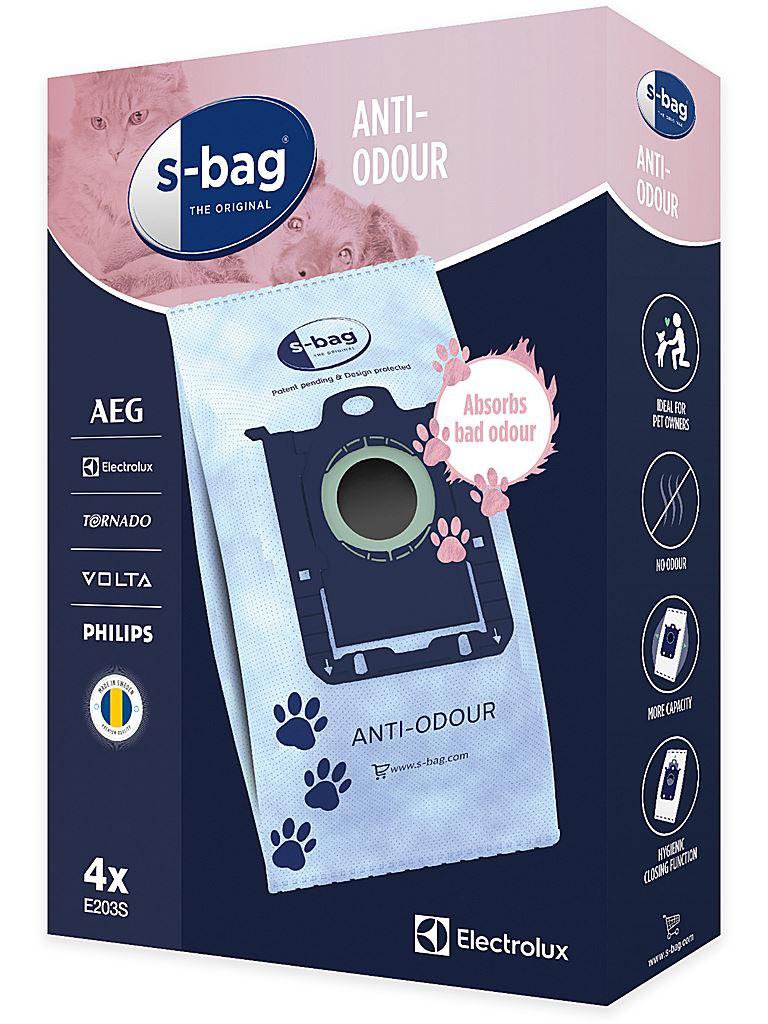 Electrolux Ryksugupokar s-bag Anti Odour 4stk
