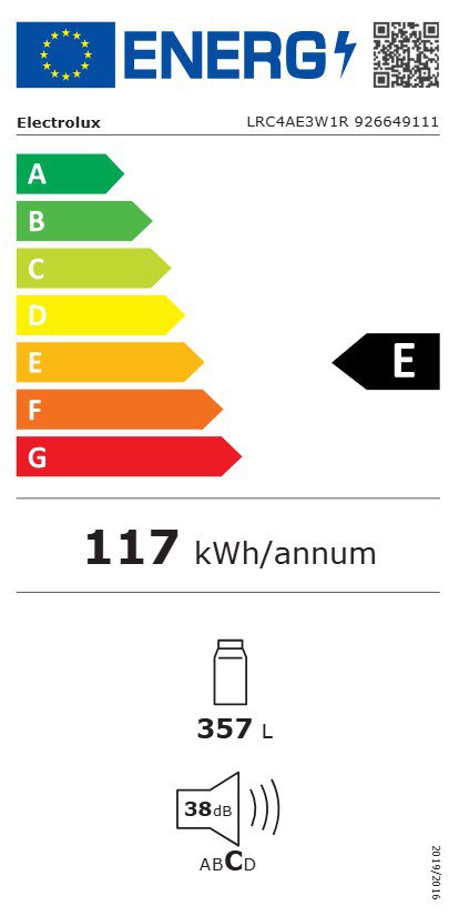 Product's Energy label