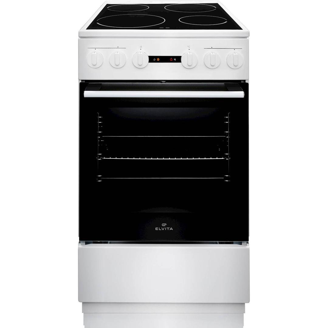 Image of Elvita Eldavél 50cm keramik hvít