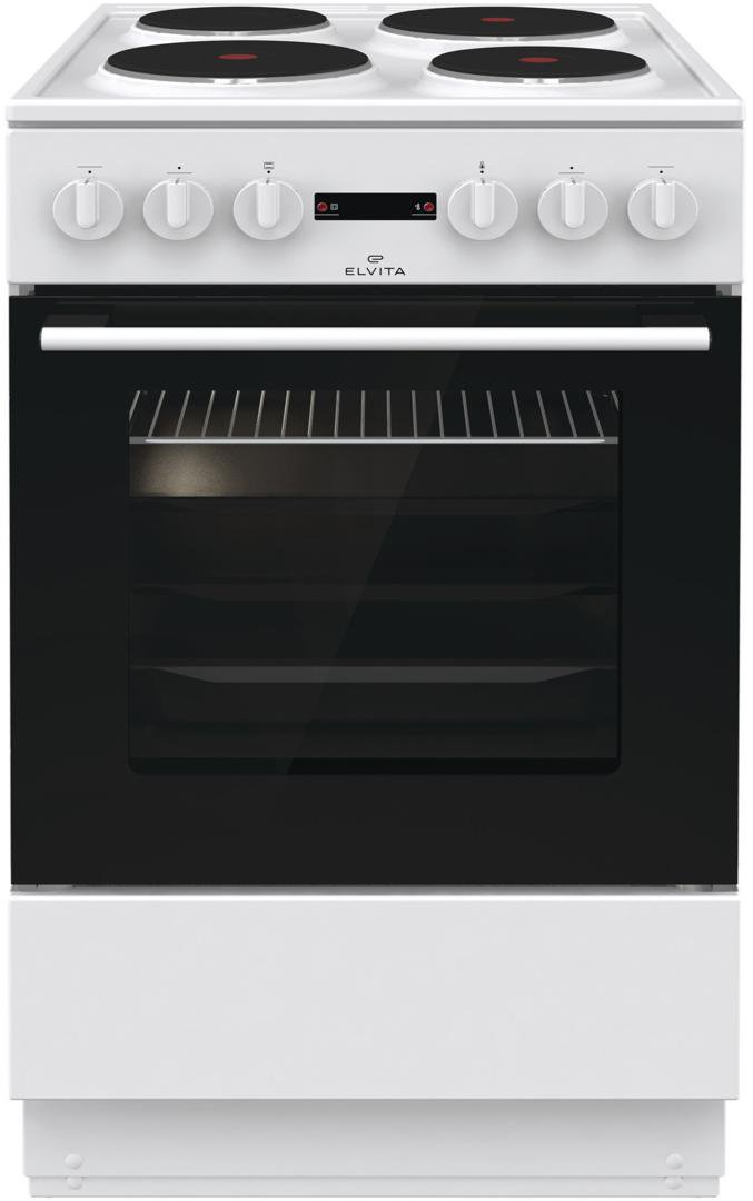 Image of Elvita Eldavél 50cm steyptar hvít