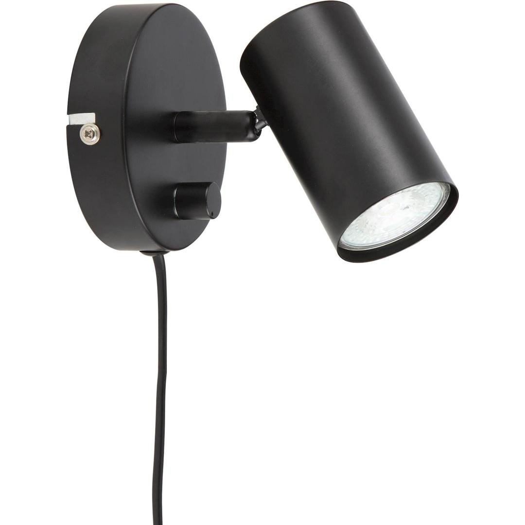 Elvita Veggljós með dimmer GU10 svart