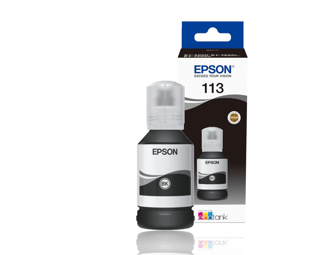 Epson 113 EcoTank Pigment svart blek 127ml túpa