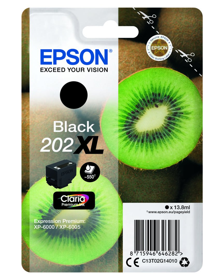 Epson T02G1 Black/Svart blek 13,8 ml