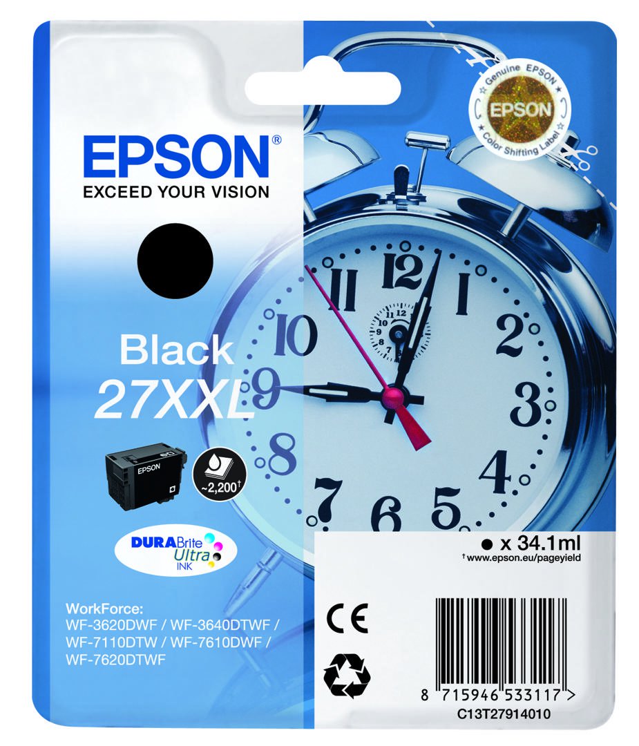 Image of Epson T2791 XXL Black/Svart 34,1 ml - 2200 bls