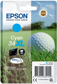 Epson Singlepack Cyan 34XL DURABrite