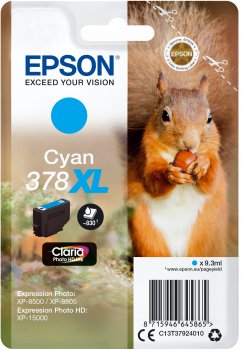 Image of Epson Singlepack Cyan 378XL Claria P